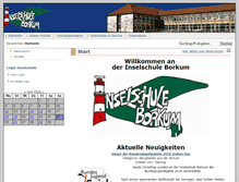 Tablet Screenshot of inselschule-borkum.de